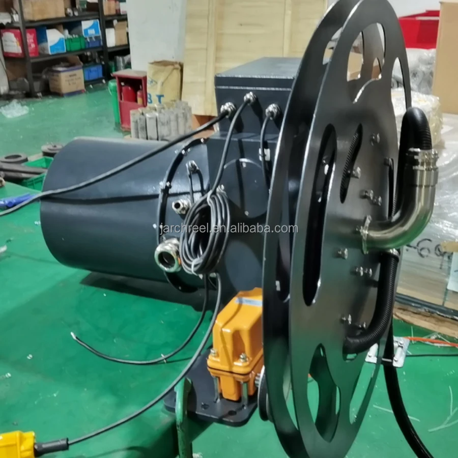Gantry Crane 100m Spring Return Cable Reel Motorized Cable Reel Motorized Cable Drum For Bridge