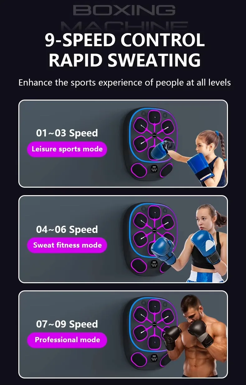 odm adult pu intelligent punching wall target durable dummy punching pad machine uppercut-5