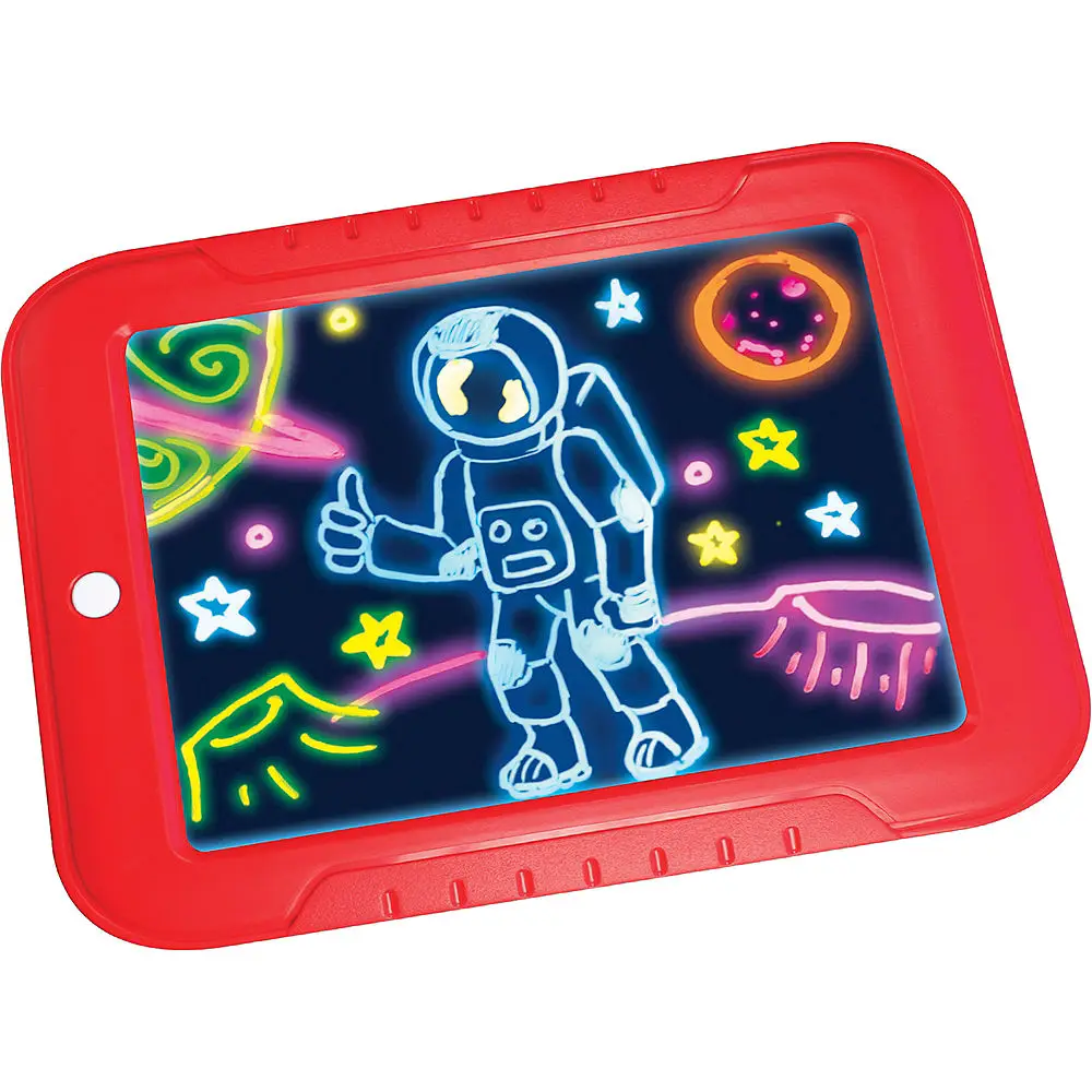 Magic Drawing Pad - Fun LED Tablet with Stencils & Markers
