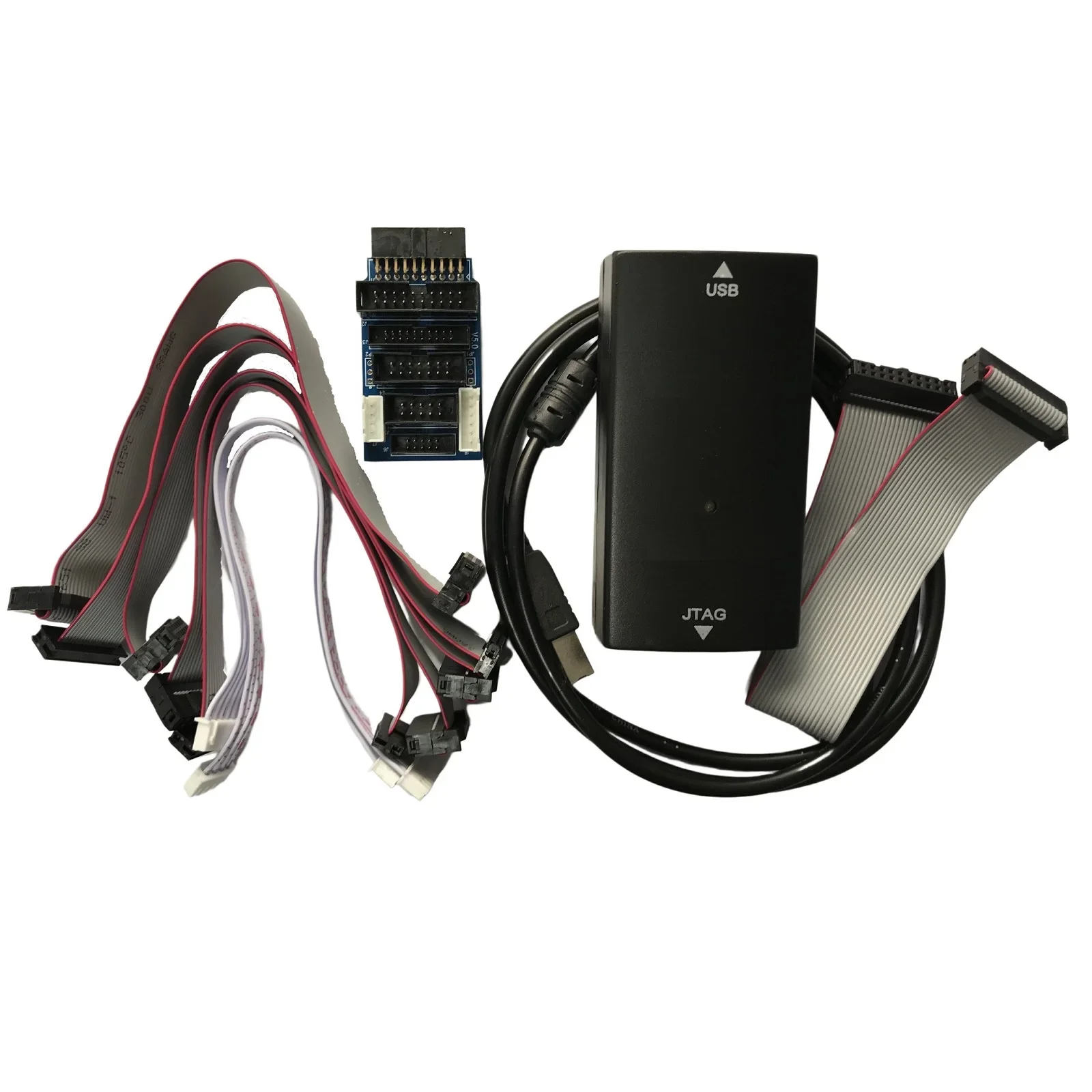 FLASH Firmware Tool V9 ARM Emulator Adapter Switching Board Flat Ribbon Cable for STM32 ARM MCU USB JTAG Debug Tool