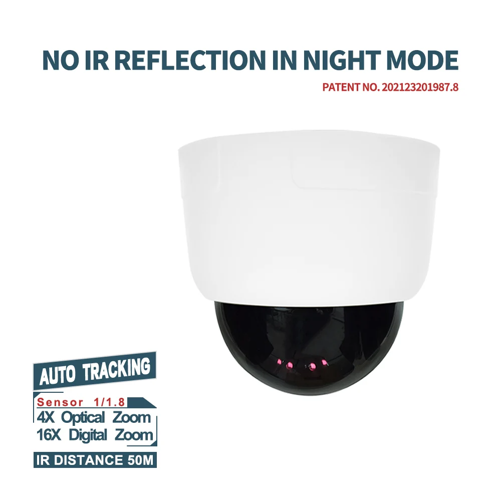 360 Degree POE Motion Human Auto Tracking Dome Camera Outdoor 4MP 2MP AI CCTV 3MP HD Network Explosion Proof IP Smart PTZ Camera