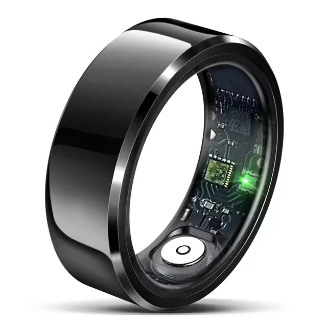 2024 New SR01 Smart Health Ring Waterproof IP68 Fitness Tracker with Sleep Tracker Android Operated Steel Case Men Women