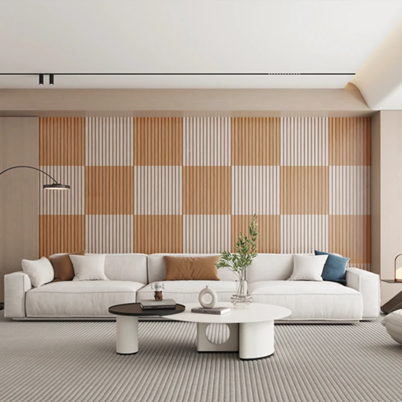 Jorunns Easy Installation 3D PVC Flutted Wall Panel Wallpaper Rolls  Waterproof Peel and Stick Decorative Acoustic Wall Panel