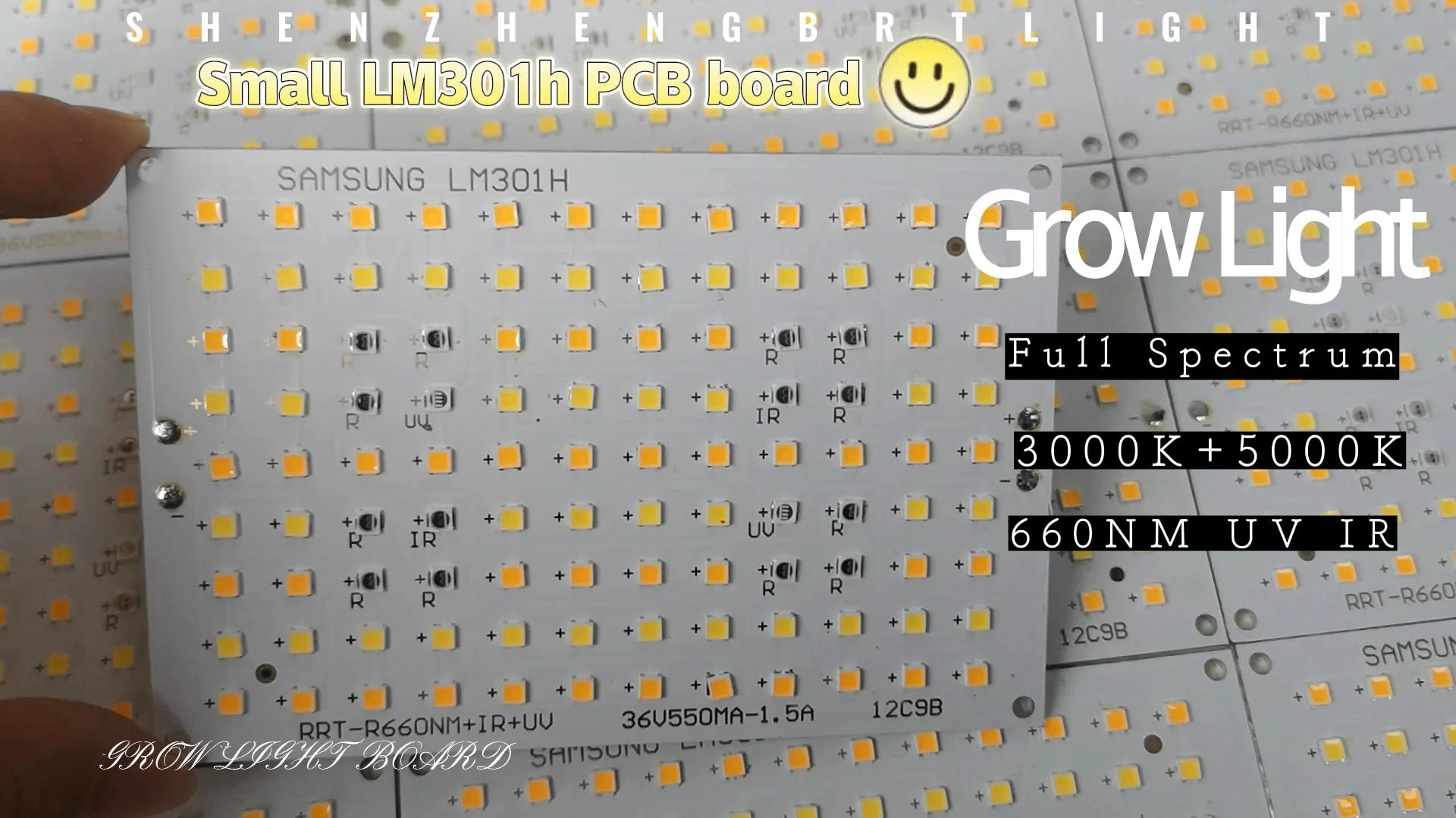 50w Mini Quantum LED Grow Light - Full Spectrum Samsung LM301H