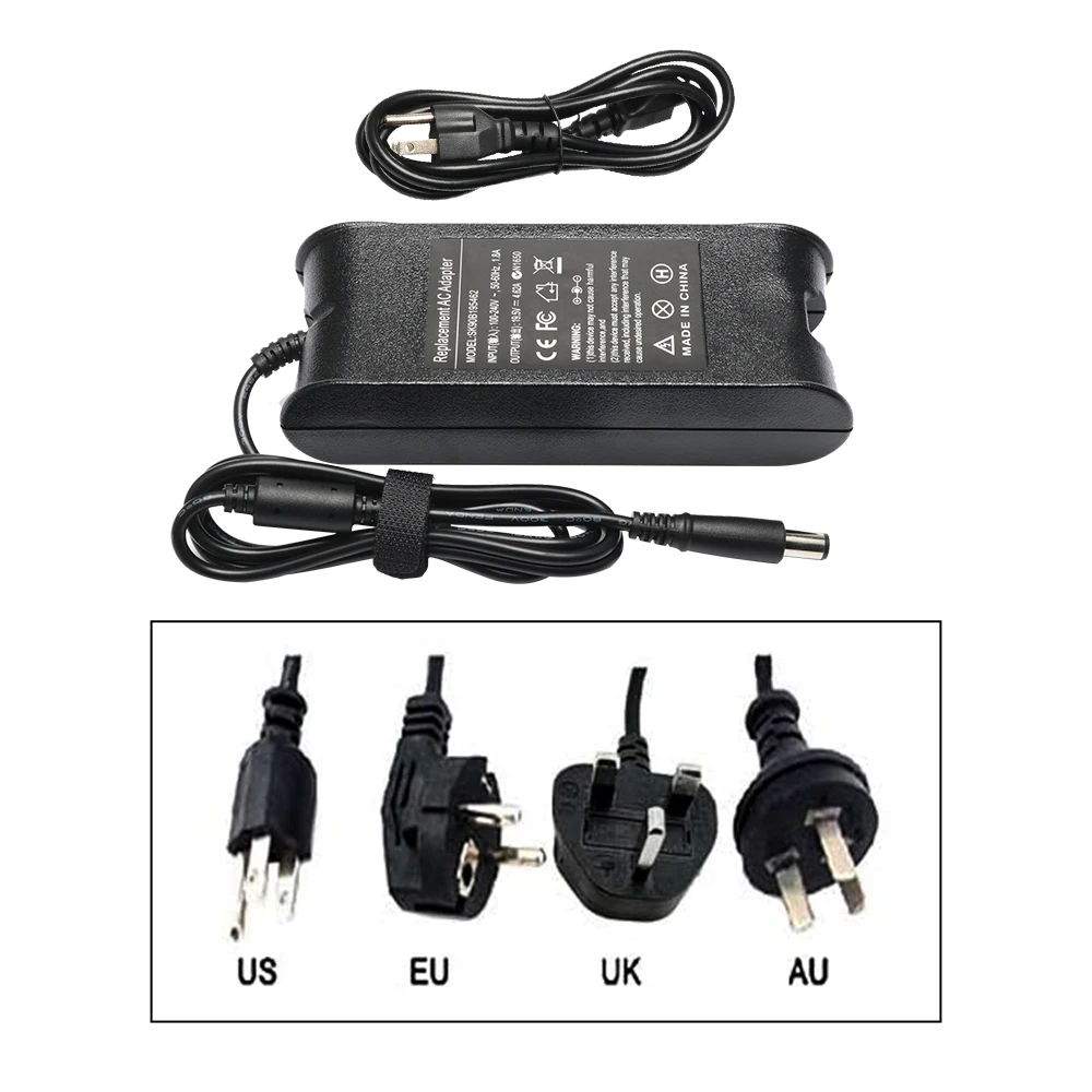 Бестселлер OEM/ODM 90 Вт 19,5 в 7,4 а 5,0 * мм адаптер питания для зарядки ПК Dell