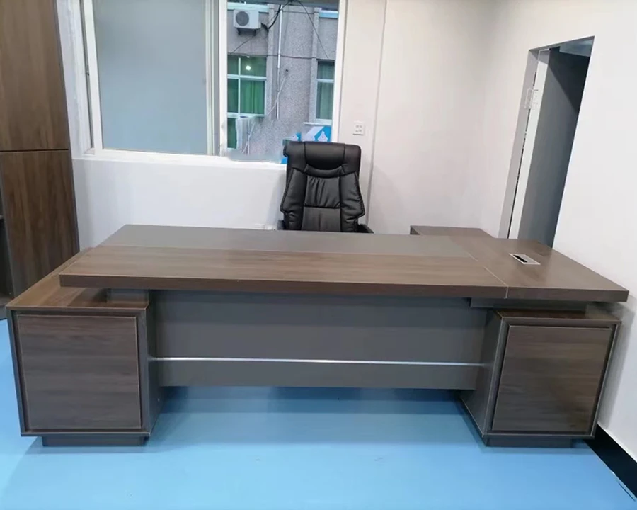 Executive Wooden L Shape Office Desks Modern Ceo Office Desk Boss ...