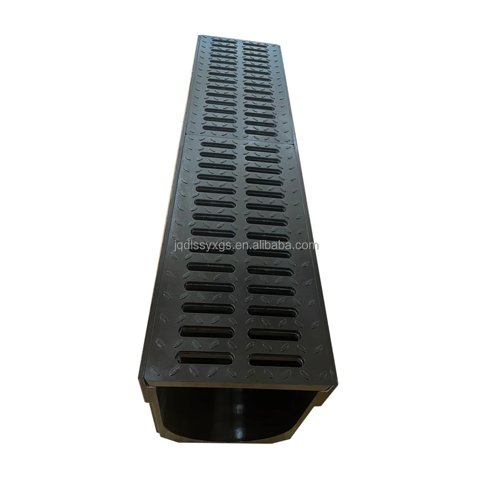 SMC GRP FRP Drain Channel with Linear Grating Cover