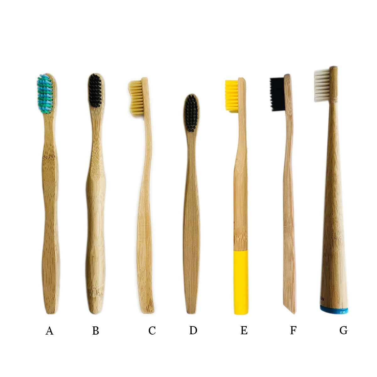 Eco-friendly Bamboo Charcoal Toothbrushes with Soft Bristles