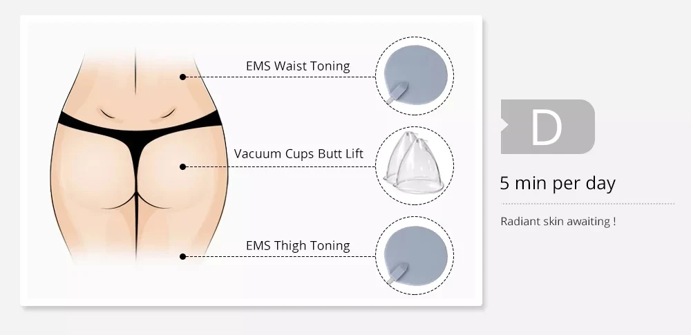 Vacuum Therapy Machine for Buttocks Breast 33 Cups Butt Lifting