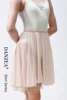 [skin powder] narrow waist dress