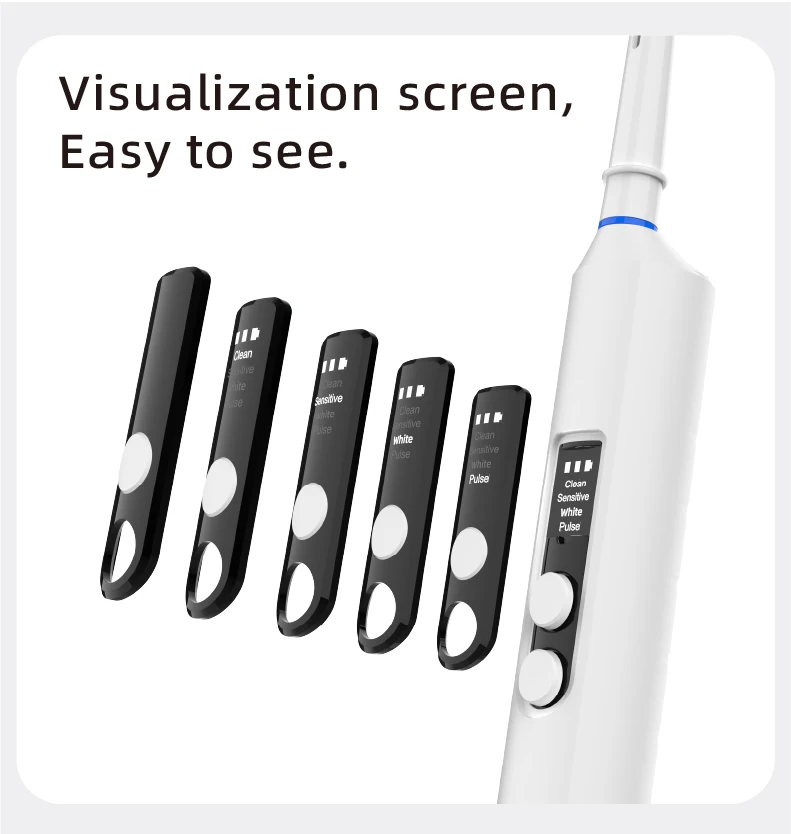 IPx7 Chargeable Electric Toothbrush Oral Cleaning Rotating Electric Toothbrush With 6 Soft Bristles Brush Heads factory