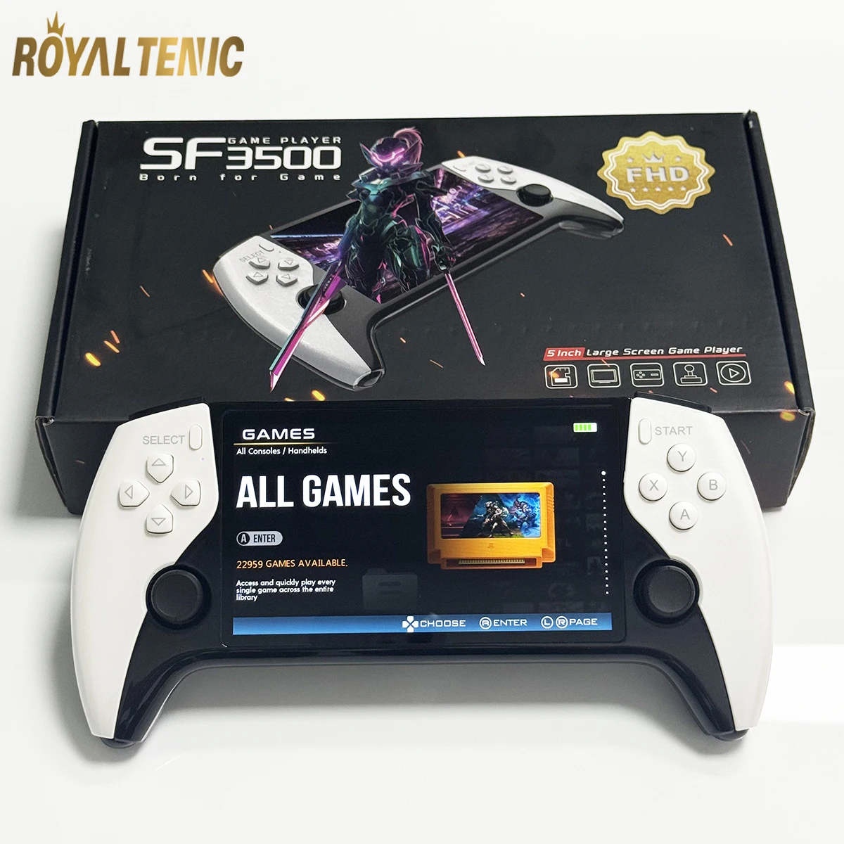 SF3500 Retro Gaming Player - Portable & Classic FHD TV Output