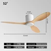 52INCH-White + Wood