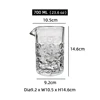 #47.Fleur hexagonale 700ml Transparent