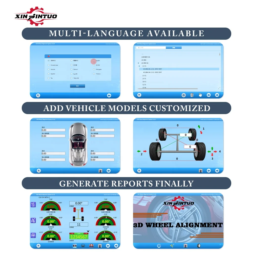 Jintuo Auto Tech 3d Wheel Alignment 3d Wheel Aligner