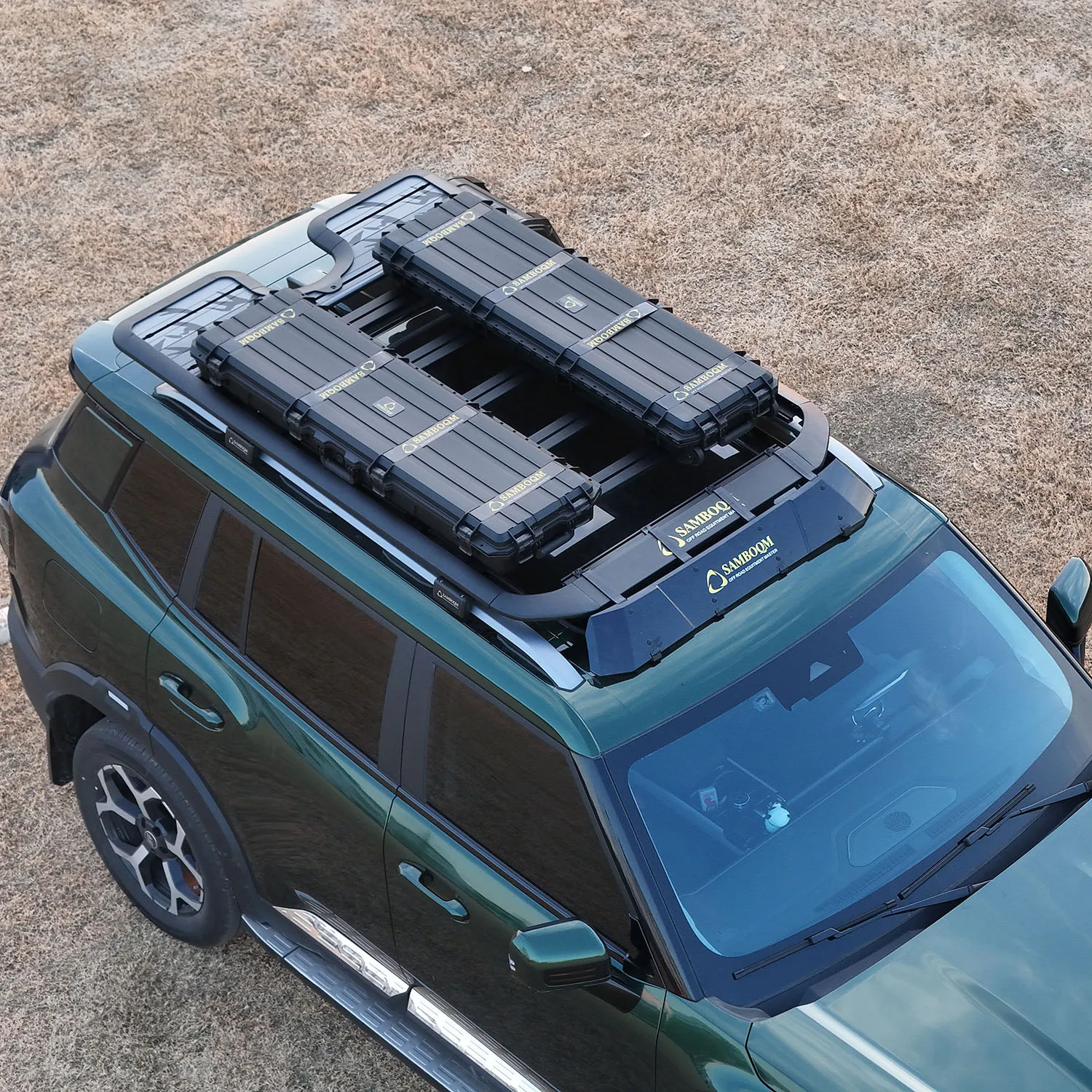48L Overland Vehicle Rooftop Cargo Tool Box Carrier Lockable Heavy Duty Car  Top Storage Case