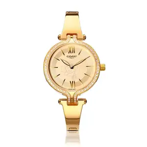 Classic Rose Quartz Watch with Ronda Movement Pointer Dial Display