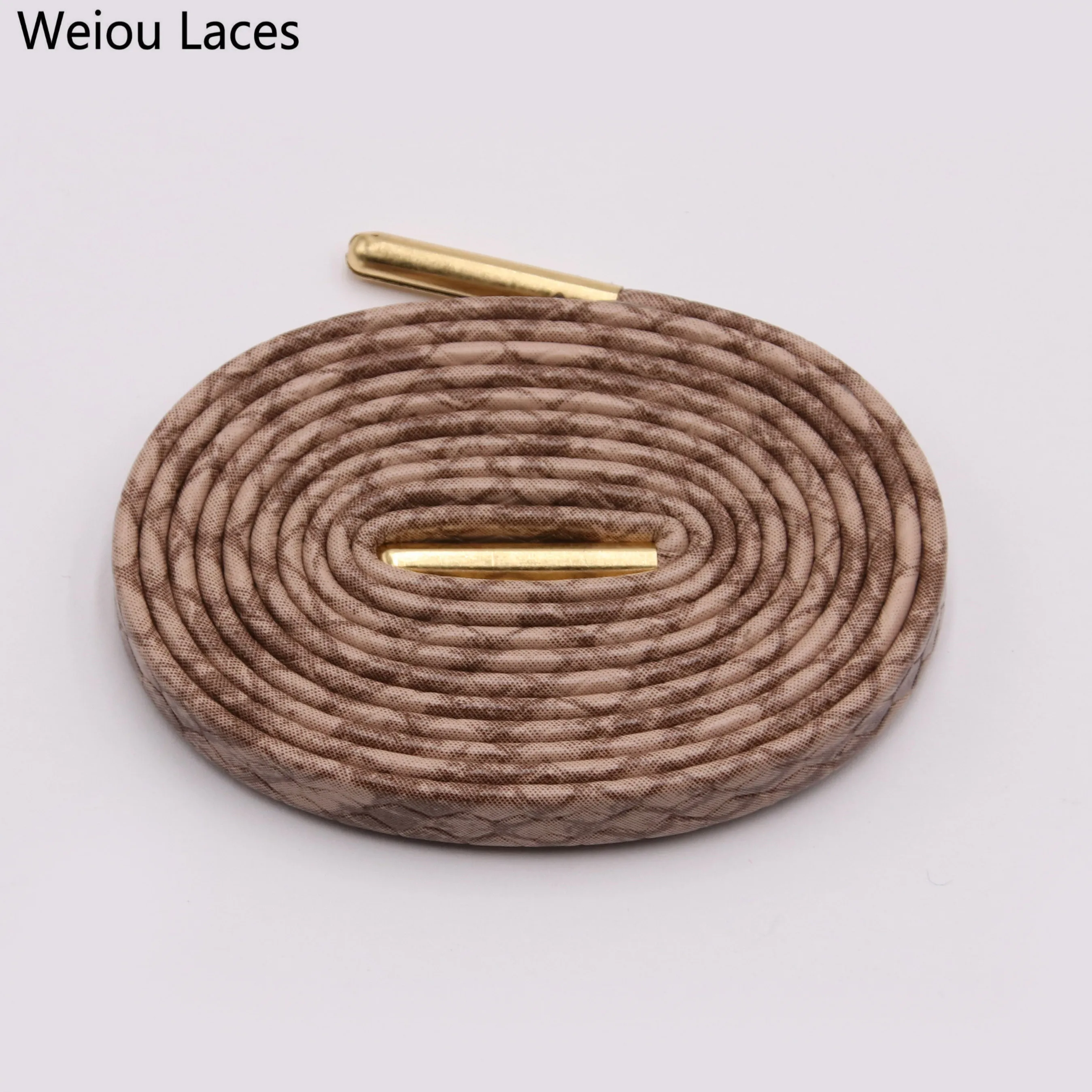 Weiou High-end Luxury Sheepskin Soft Leather Flat Bootlaces