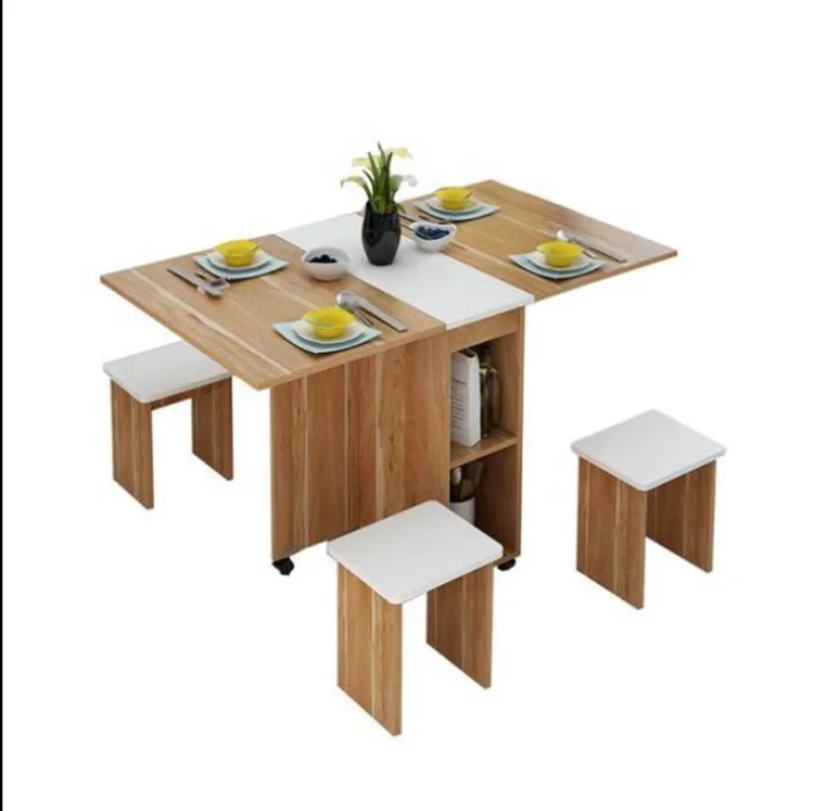 Household 4/6 People Dining Table Removable Folding Table