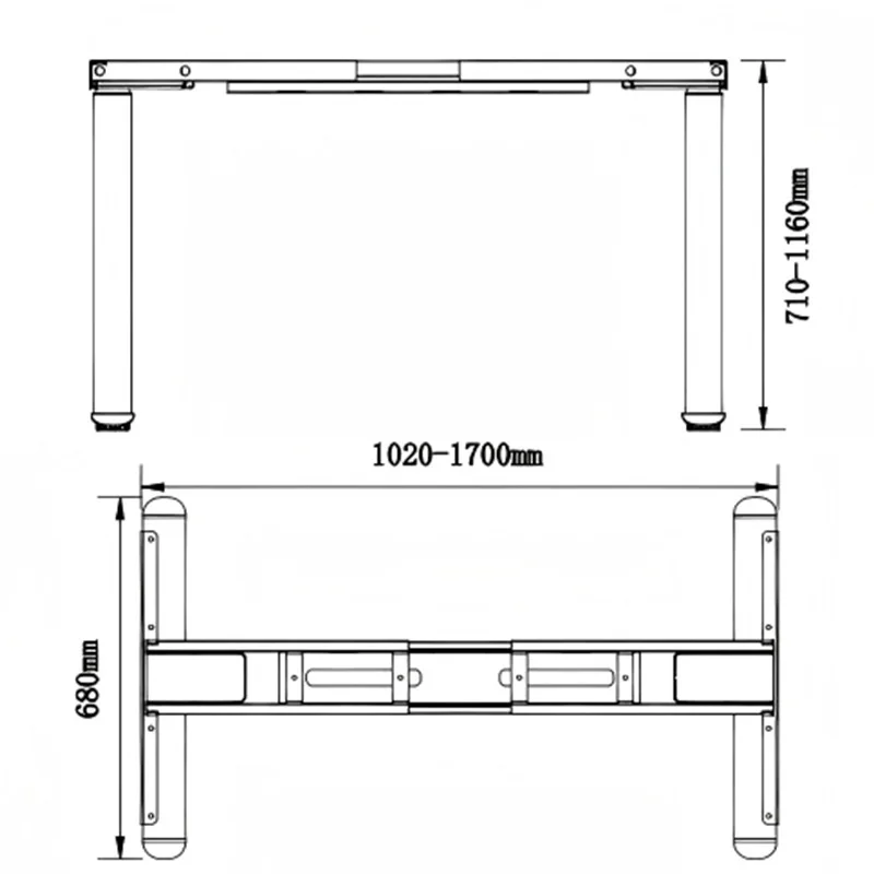 Modern Office Electric Height Adjustable Standing Desks Computer Lifting Work Ergonomic Sit-Stand Study Table Customization image 4
