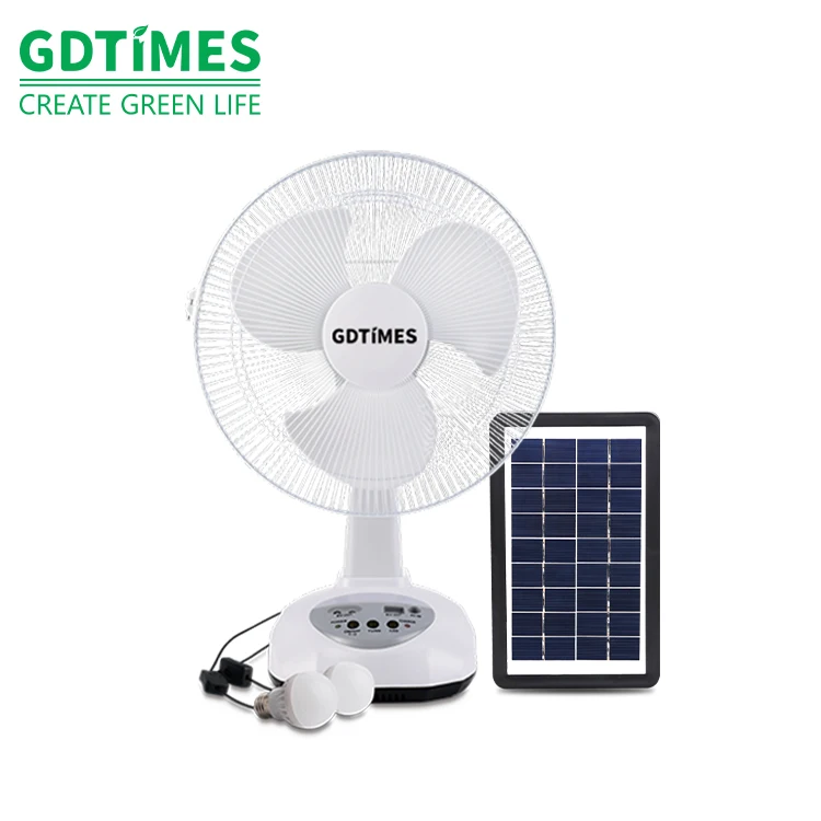 GDTIMES Solar Fan - Efficient AC/DC Powered Fans for Home