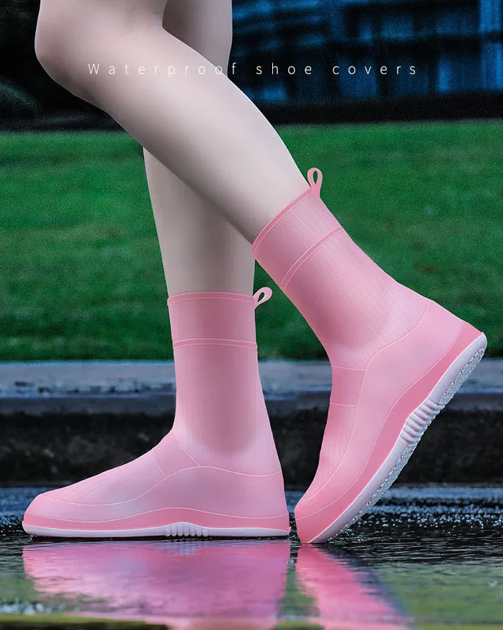 2023 New Qzk Waterproof Rain Boots For Adult Men And Women Kids