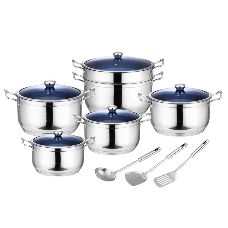 Nonstick Pots Cookware   Steel Stainless Kitchen Accessories Sets  Multifunctional Cooking Pot Set