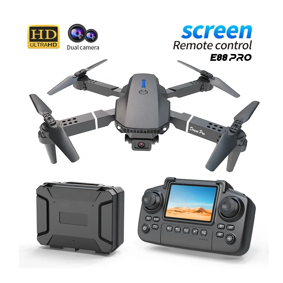 E88 Pro Drones E88 Latest E88 Pro Drone With Screen Remote Control
