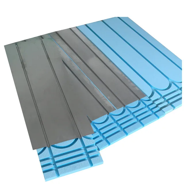 Hydronic Radiant Floor Heating System Thermal Insulation XPS/EPS Type Dry Floor Heating Panel