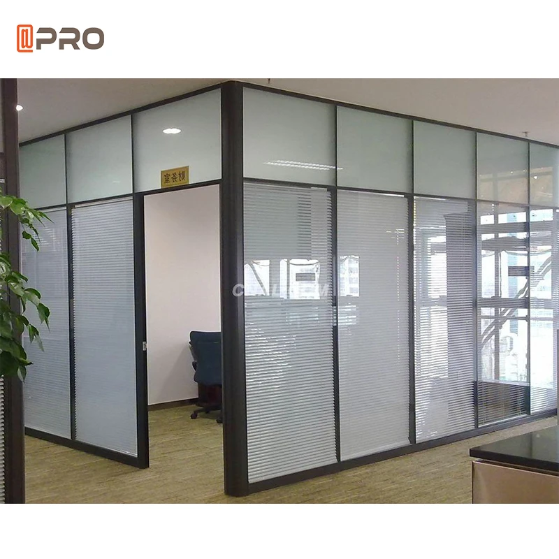 High Quality clear Office Partition Freest and Workstations Modular Office Divider Glass Office Partition Separation WALL System