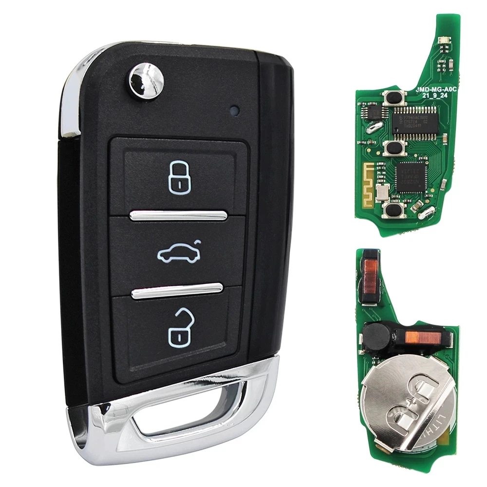 JMD Magic Remote Smart Key for VW Mazda Audi Hyundai Honda Buick  Ford Dodge Toyota Flip MQB DF B5 A6 DS Style Key 4 in 1