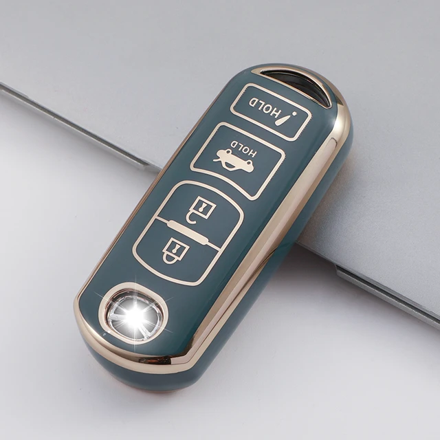 Full Protector Smart Key Fob Cover for Mazda 3 6 8 Miata MX-5 CX-3 CX-5 TPU 4 Buttons Remote Key Shell Soft TPU Accessories Case
