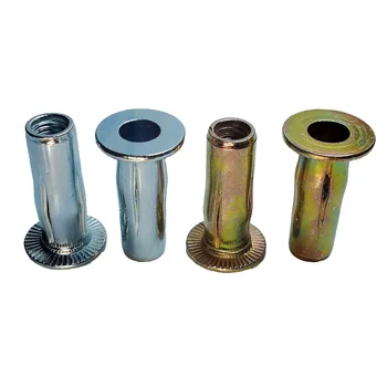 Good lantern Rivet Nut Stainless Galvanized Zinc Steel Pre bulbed Threaded Slotted Body Inserts Cross Plusnut