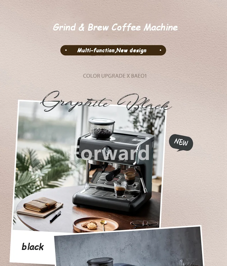 Italian Espresso Machine Commercial 2in1 Coffee Grinding And Brewing Machine For Sale Buy