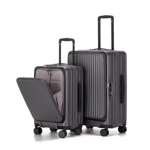 New Design Front Open Suitcase Hardshell  Trolley Luggage with Laptop Compartment for Business