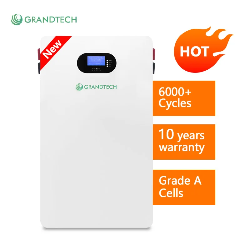 Hjemmets vegghengte litiumionbatteri 51,2 V 200 Ah 10 kWh Solbatteri 10 kWh Solsystem 48 V LiFepo4-batteri PowerWall-batterier