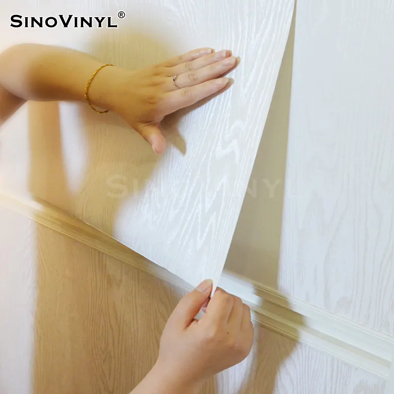 High Quality 0.18mm Thickness PVC Wooden Grain Texture Film Furniture Car Wrap Self Adhesive Vinyl Sticker