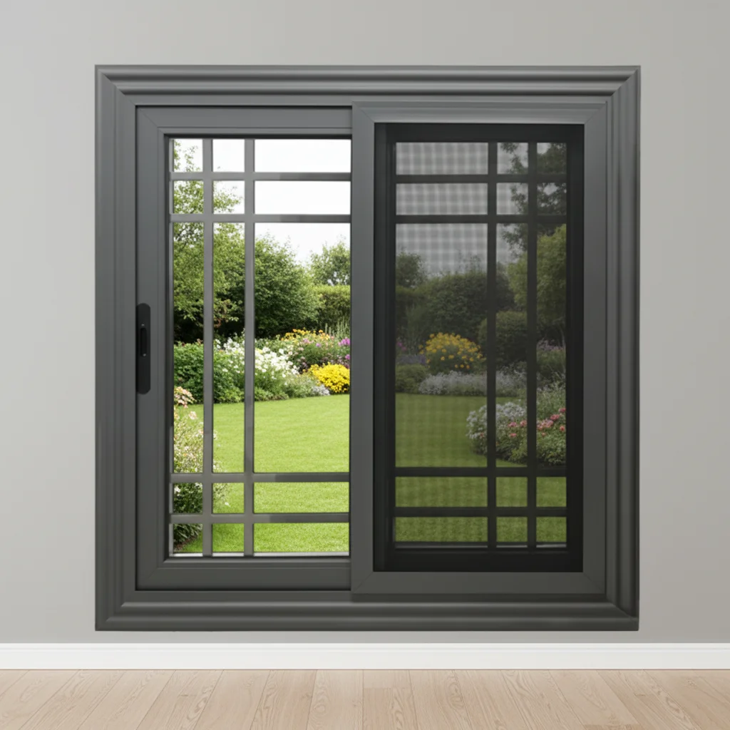 Modern Custom Aluminum Alloy Hurricane-Proof Sliding Window