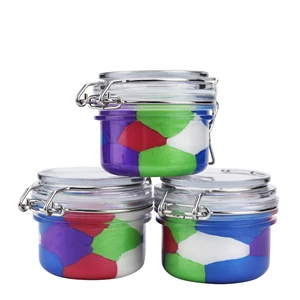 Own Brand Tri-Color Moisturizing Body Scrub Natural Organic Dead Sea Salt for Exfoliation Skin Care Dead Skin Removal Benefits