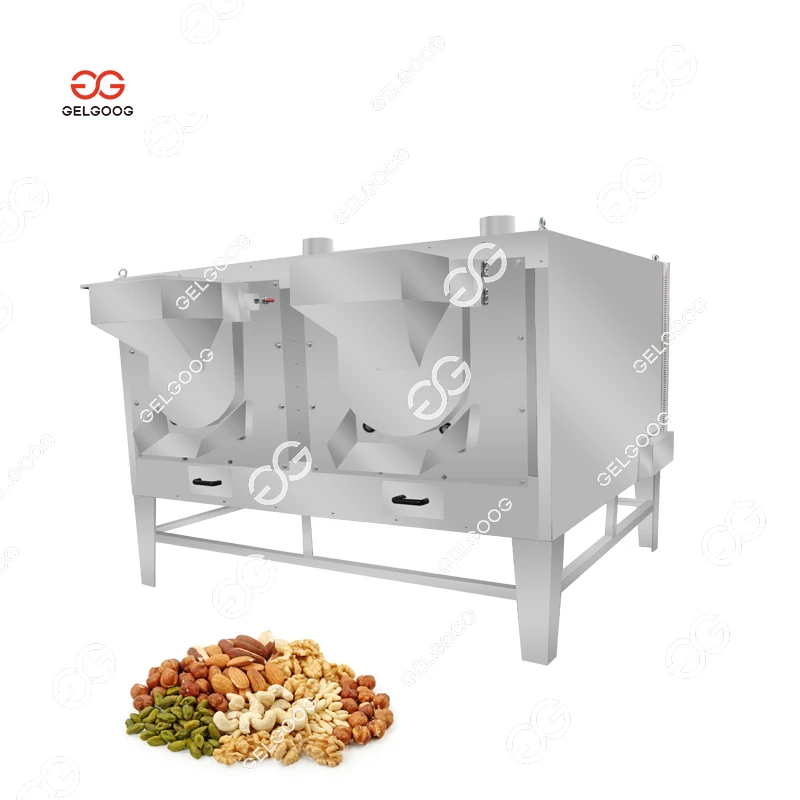 Gelgoog Automatic Peanut Almond Chest Nut Hazelnut Groundnut Cashew Nut Roasting Machine Drum Drying Machine
