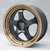 Matte black ,machine edge+transparent paint bronze
