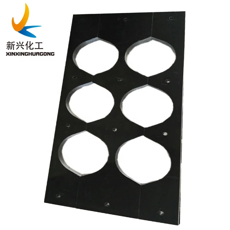 Custom PE Tube Spacers for Tubing / CNC  Plastic Pipe Spacers / HDPE Block Spacer Duct Bank Spacers for Pipe