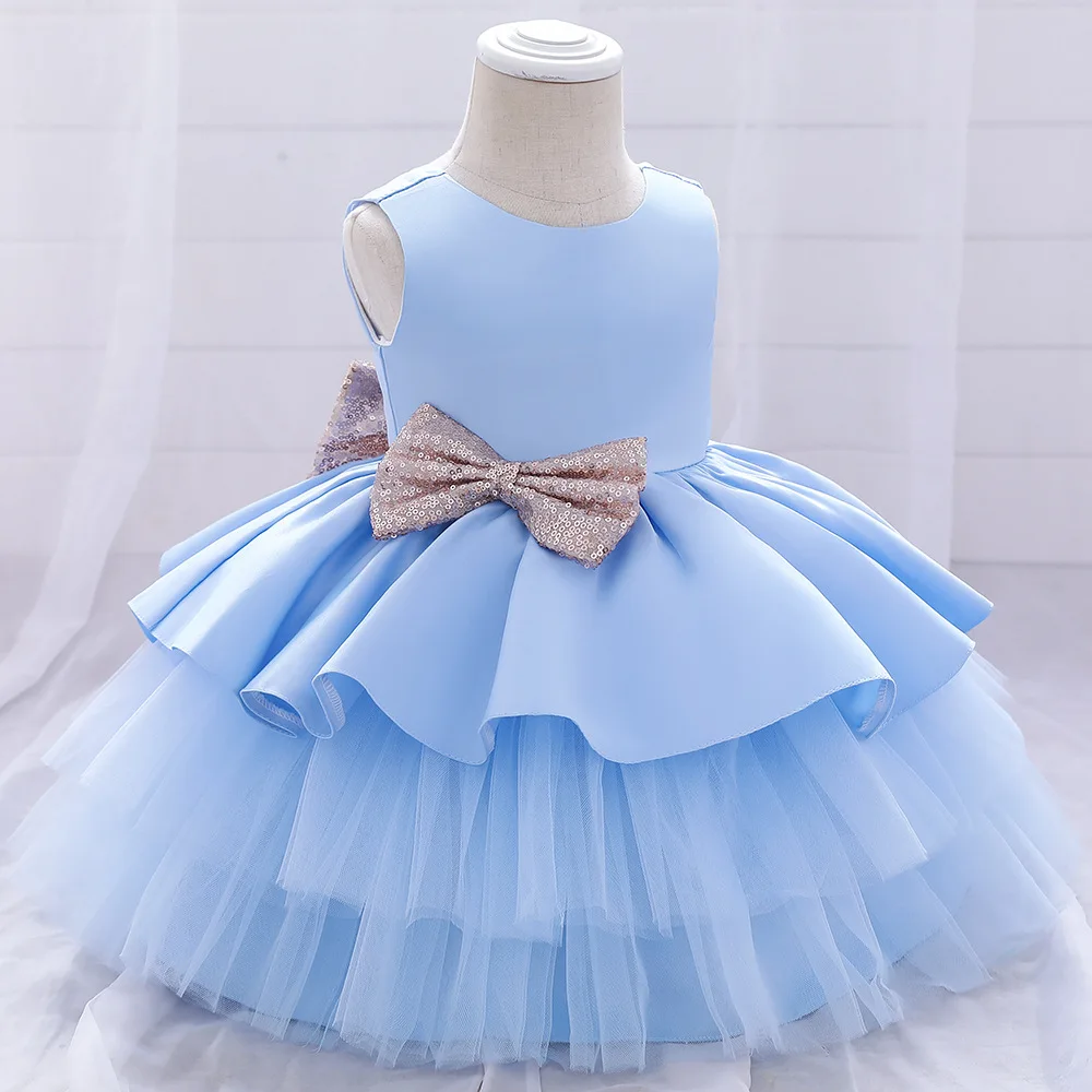 SOFYANA Baby-Girl's Princess Tutu Dress Kids Fancy Party Satin/Net A-Line Dresses Girls Ball Gown