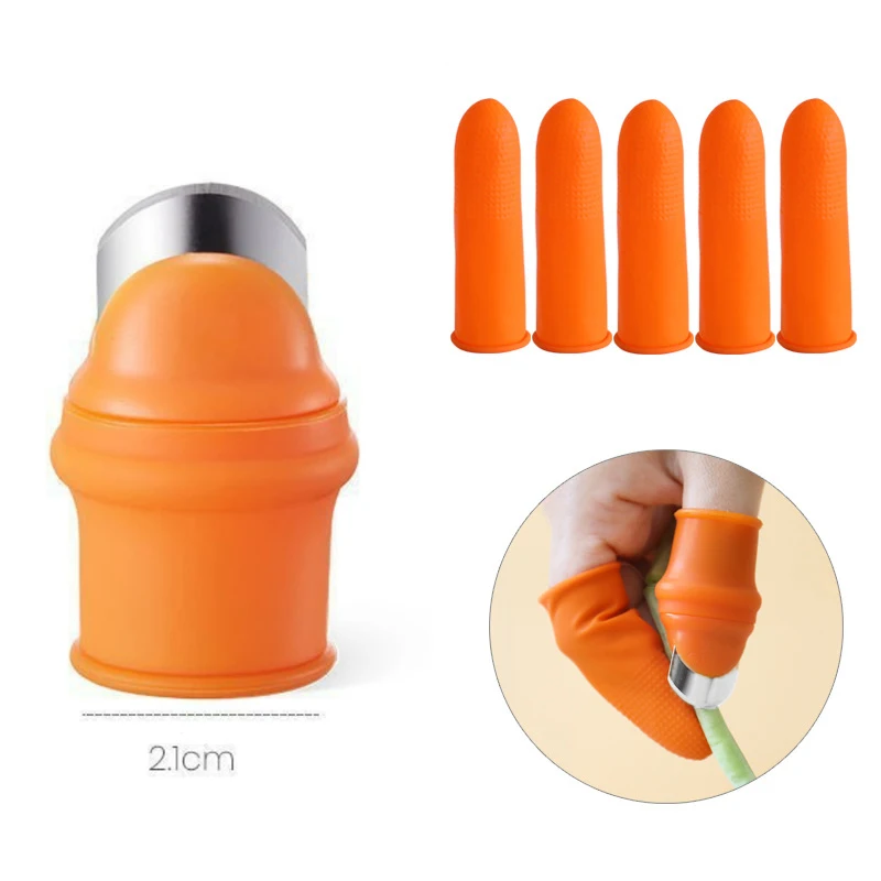 Garden Silicone Kitchen Wares Thumb Knife Professional Picking Cutting Vegetables Fruit Finger Protector