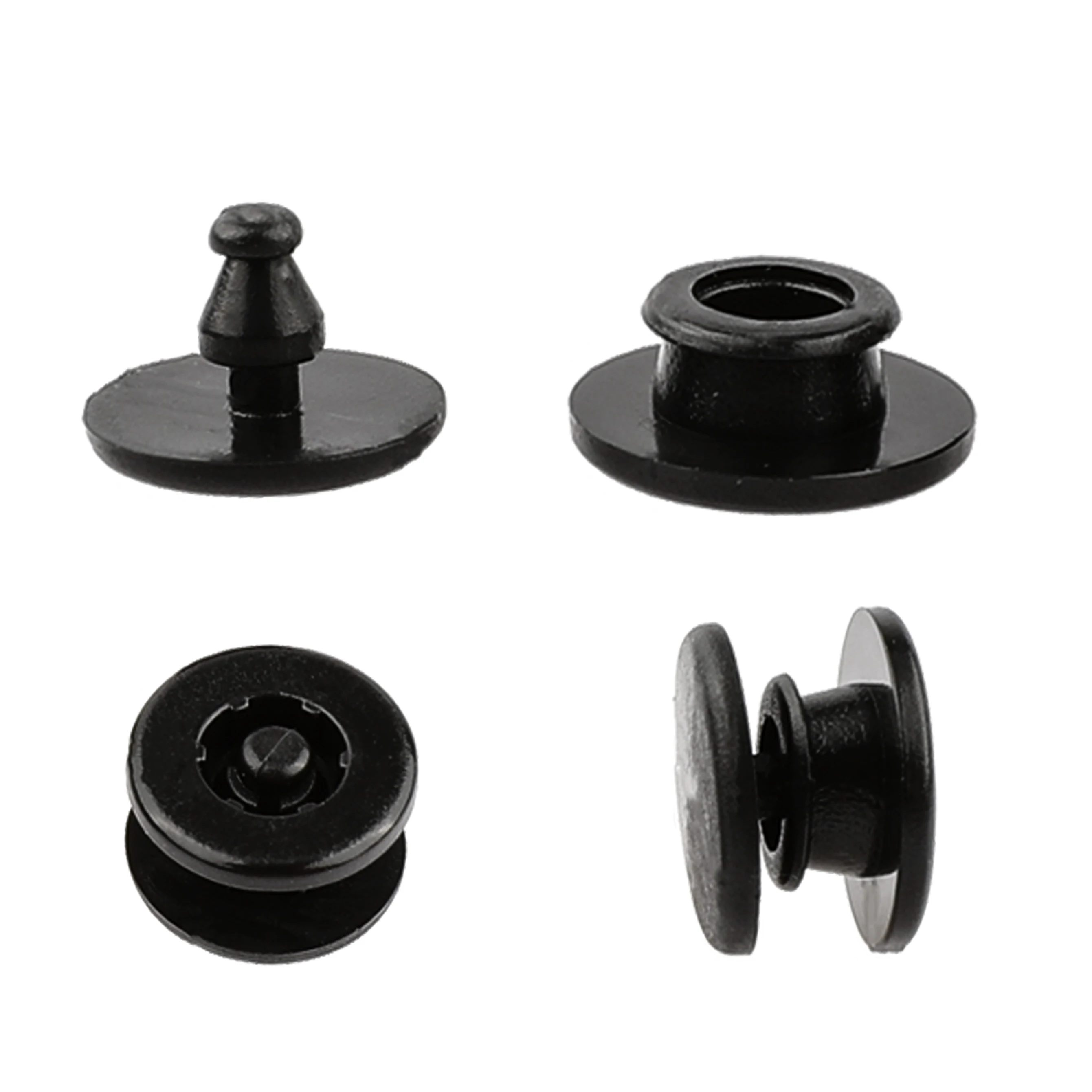 10mm  One Time Using Disposable DuPont Paper Tape Two Parts Plastic Snap Button for Wristband Bracelet Snap Lock Clasp Clip
