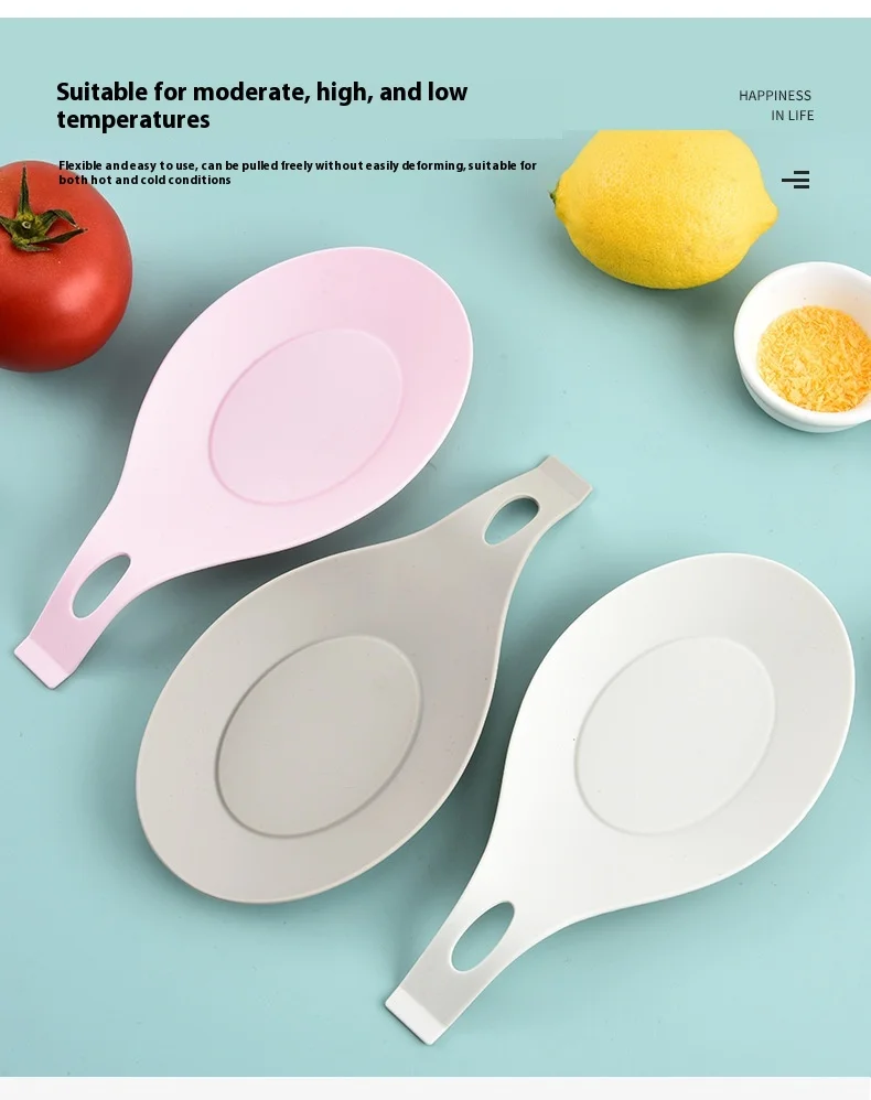 Wholesale Silicone Spoon Rest Dish and Soup Storage Holder Mat Kitchen Utensil Storage and Organizer supplier