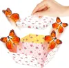 White Strawberry flying butterfly