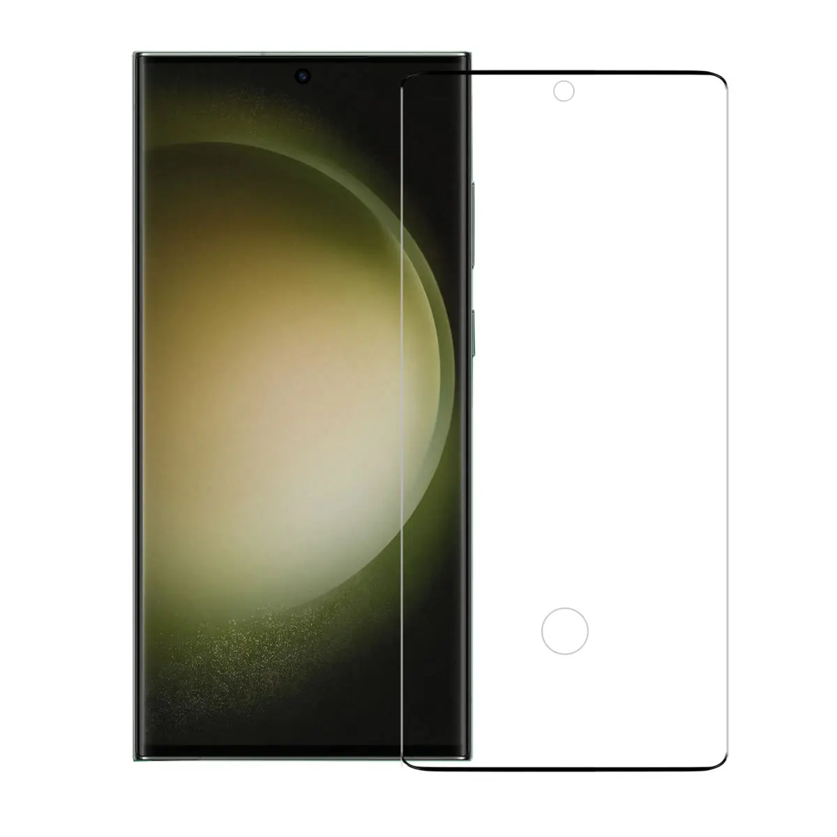 Fingerprint Unlock 3D Curve Touch Sensitivity  Tempered Glass S23 Ultra for Galaxy  S23 Ultra  Screen Protector Film
