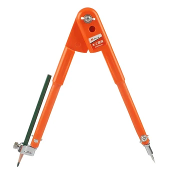 POFET Tischler-Zirkel 40cm - Präzisions-Zeichenkompass Für Holz & Metall | Mit Bleistift