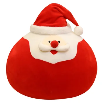 Super soft and cuddly Santa Claus stuffed hand warmer with a giant elk doll doll Christmas gift